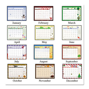 House of Doolittle™ Recycled Desk Pad Calendar, Earthscapes Seasonal Artwork, 22 X 17, Black Binding-corners,12-month (july-june): 2021-2022 freeshipping - TVN Wholesale